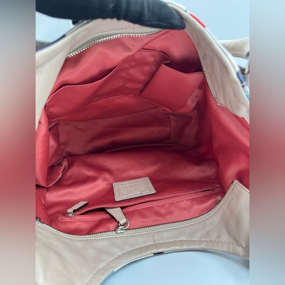 Coach Ashley Op Art Scarf Satchel / Shoulder Bag | Good Used Condition - Picture 15 of 15